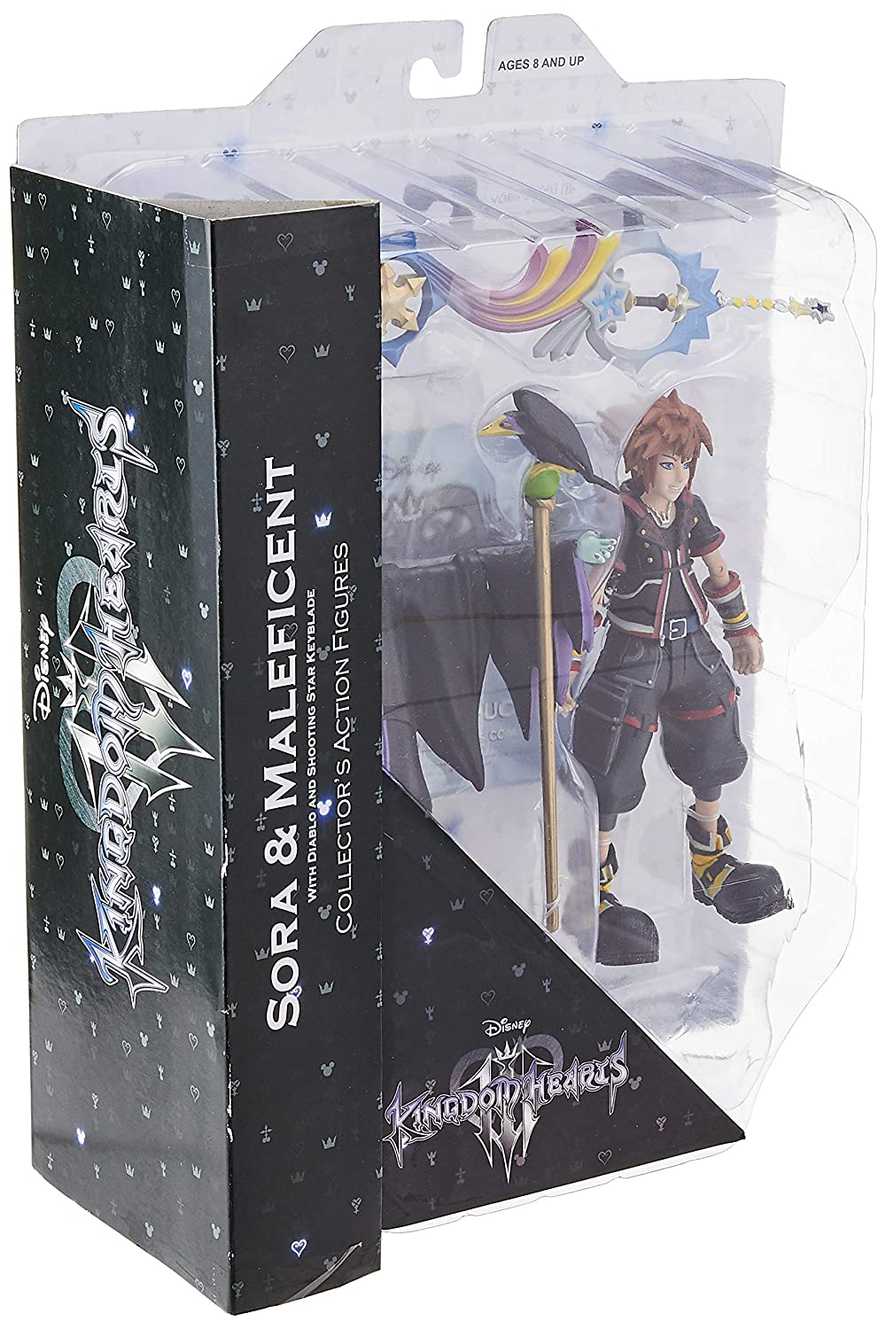 DIAMOND SELECT TOYS Kingdom Hearts 3: Maleficent & Sora Action Figure 2 Pack, Multicolor - Image 3
