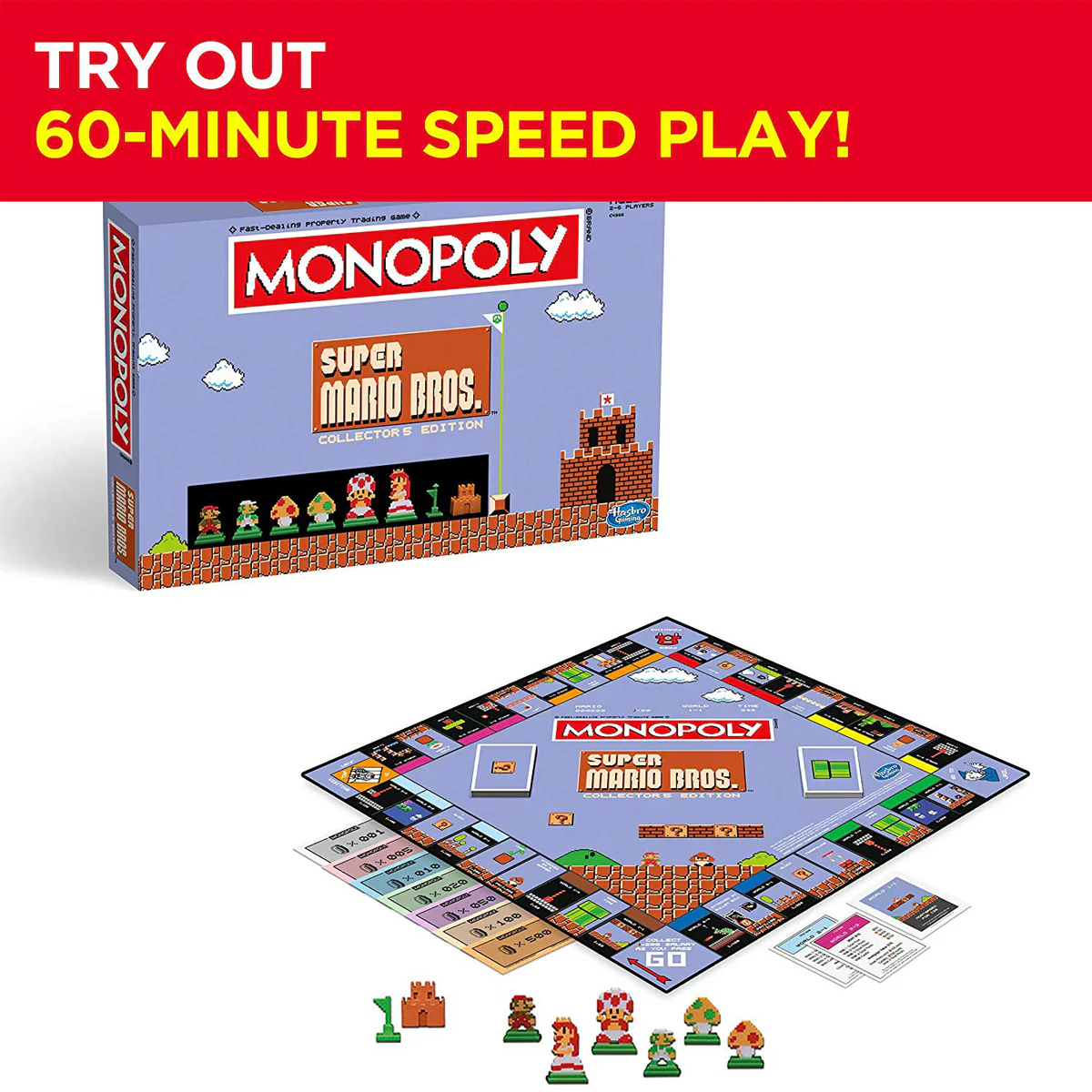 Monopoly: Super Mario Bros Collector's Edition Board Game - Image 5